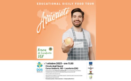 la Pesca di Leonforte IGP protagonista dell'Educational Sicily Food Tour