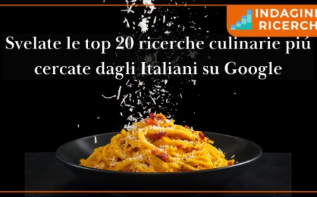 Svelate le top 20 ricerche culinarie piú cercate dagli Italiani su Google