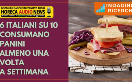 6 italiani su 10 consumano panini almeno una volta a settimana