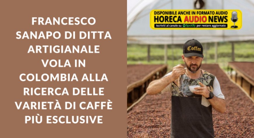 Francesco Sanapo di Ditta Artigianale vola in Colombia alla ricerca delle varietà di caffè più esclusive