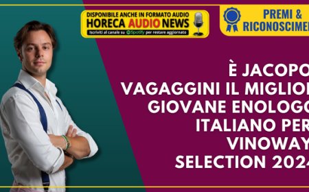 È Jacopo Vagaggini il Miglior Giovane Enologo Italiano per Vinoway Selection 2024
