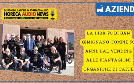 La Diba 70 di San Gimignano compie 50 anni: dal vending alle piantagioni organiche di caffè