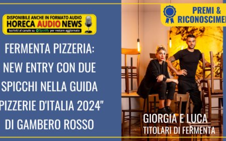 Fermenta Pizzeria: new entry con due spicchi nella guida "Pizzerie d'Italia 2024" di Gambero Rosso
