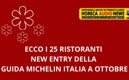 Ecco i 25 ristoranti new entry della Guida Michelin Italia a ottobre