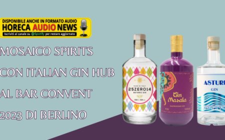 Mosaico Spirits con Italian Gin Hub al Bar Convent 2023 di Berlino