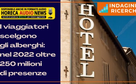 I viaggiatori scelgono gli alberghi: nel 2022 oltre 250 milioni di presenze