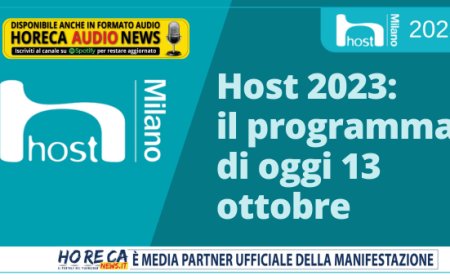 Host 2023: il programma di oggi 13 ottobre