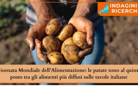 Giornata Mondiale dell'Alimentazione: le patate sono al quinto posto tra gli alimenti più diffusi sulle tavole italiane