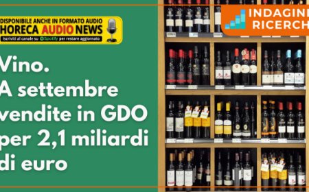 Vino. A settembre vendite in GDO per 2,1 miliardi di euro