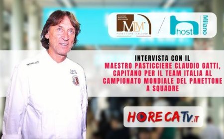 HorecaTv a Host 2023: Intervista con il Maestro Pasticciere Claudio Gatti vincitore del Campionato del Mondo del Panettone a Squadre