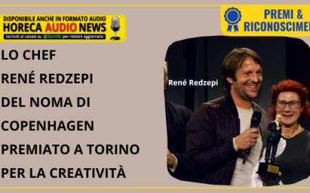 Lo chef René Redzepi del Noma di Copenhagen premiato a Torino per la creatività