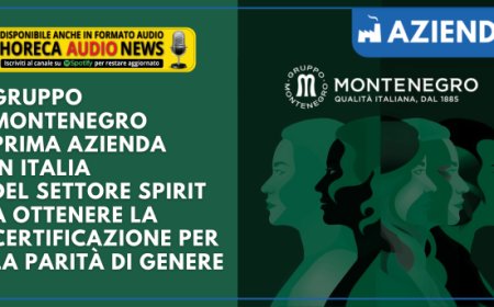 Gruppo Montenegro prima azienda in Italia del settore Spirit a ottenere la certificazione per la parità di genere