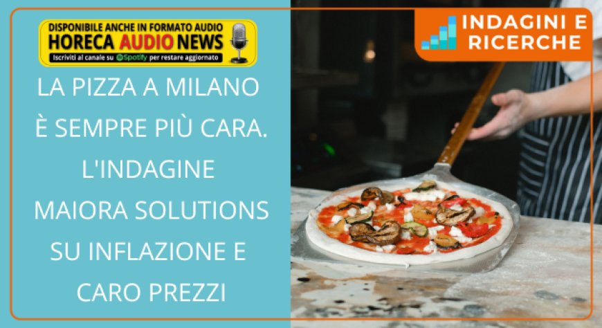 La pizza a Milano è sempre più cara. L'indagine Maiora Solutions su inflazione e caro prezzi