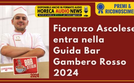 Fiorenzo Ascolese entra nella Guida Bar Gambero Rosso 2024