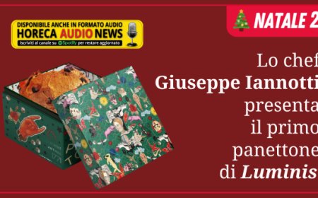 Lo chef Giuseppe Iannotti presenta il primo panettone di Luminist