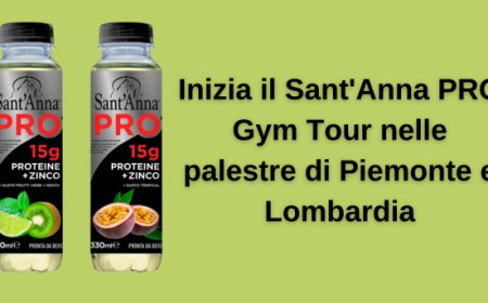 Inizia il Sant'Anna PRO Gym Tour nelle palestre di Piemonte e Lombardia