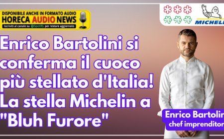 Enrico Bartolini si conferma il cuoco più stellato d'Italia! La stella Michelin a "Bluh Furore"