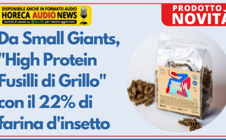 Da Small Giants, "High Protein Fusilli di Grillo" con il 22% di farina d'insetto