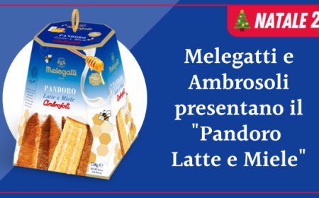 Melegatti e Ambrosoli presentano il "Pandoro Latte e Miele"