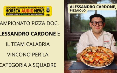 Campionato Pizza DOC. Alessandro Cardone e il team Calabria vincono per la categoria a squadre