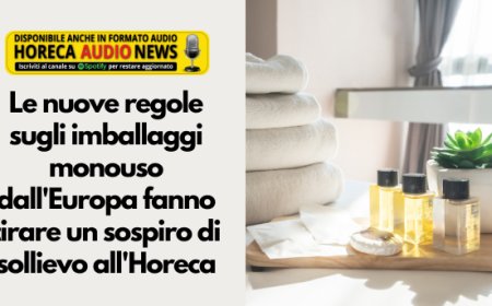 Le nuove regole sugli imballaggi monouso dall'Europa fanno tirare un sospiro di sollievo all'Horeca