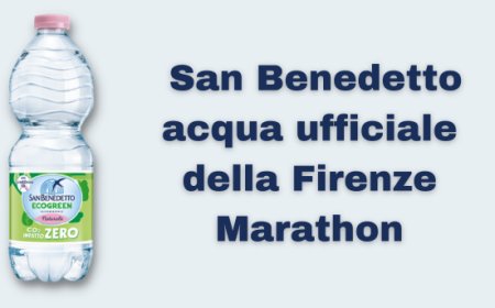 San Benedetto acqua ufficiale della Firenze Marathon