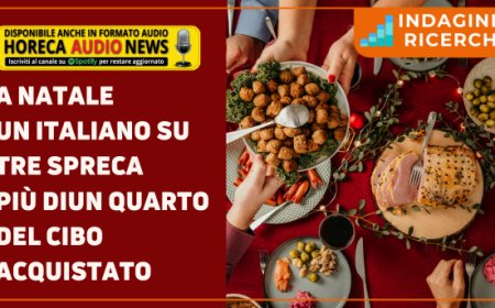 A Natale un italiano su tre spreca più di un quarto del cibo acquistato