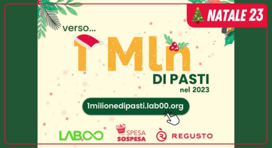 A Natale dona una SpesaSospesa.org: obiettivo 1 milione di pasti distribuiti entro fine anno