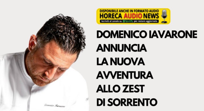 Domenico Iavarone annuncia la nuova avventura allo Zest di Sorrento