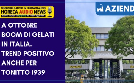 A ottobre boom di gelati in Italia. Trend positivo anche per Tonitto 1939