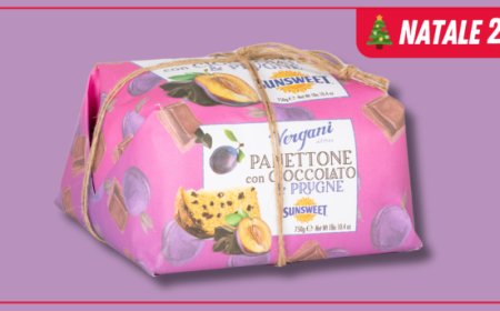 Vergani presenta il  panettone con gocce di cioccolato e prugne Sunsweet®
