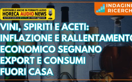 Vini, spiriti e aceti: inflazione e rallentamento economico segnano export e consumi fuori casa