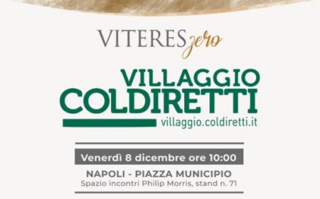Il Cortiglio al Villaggio di Natale della Coldiretti a Napoli con "ViteresZero"