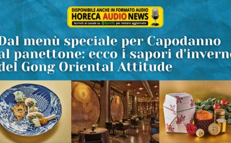 Dal menù speciale per Capodanno al panettone: ecco i sapori d'inverno del Gong Oriental Attitude