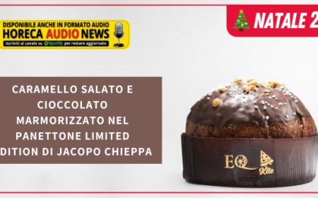 Caramello salato e cioccolato marmorizzato nel panettone limited edition di Jacopo Chieppa