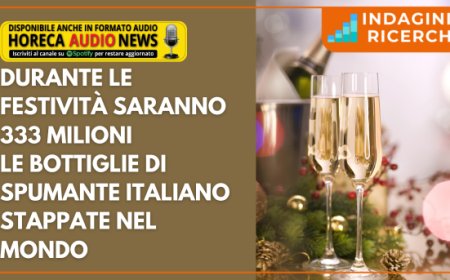 Durante le festività saranno 333 milioni le bottiglie di spumante italiano stappate nel mondo