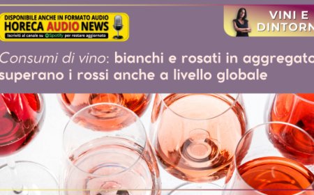 Consumi di vino: bianchi e rosati in aggregato superano i rossi anche a livello globale