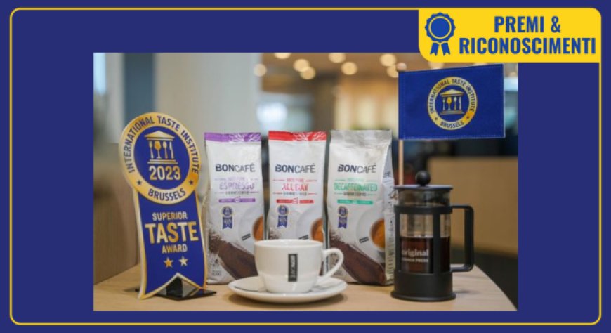 Boncafé Malaysia premiato con tre Superior Taste Awards dall'international Taste Institute