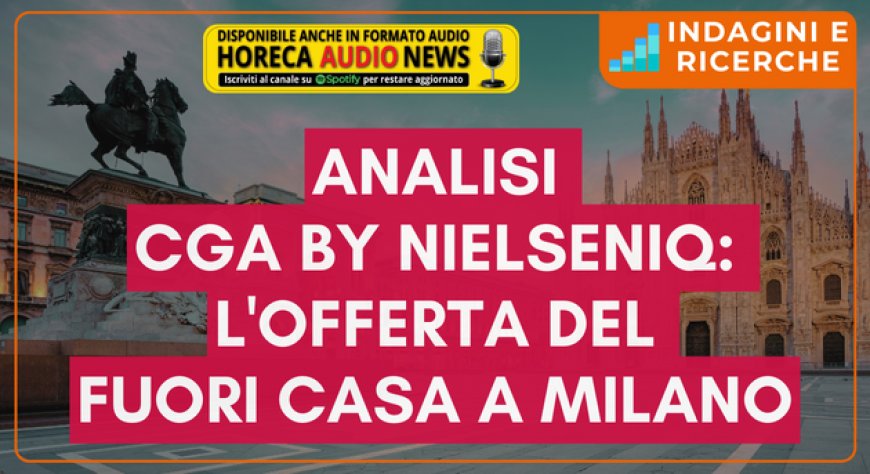 Analisi CGA by NielsenIQ: l'offerta del fuori casa a Milano