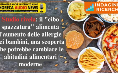 Cibo spazzatura, secondo uno studio  può aumentare il rischio di allergie nei bambini