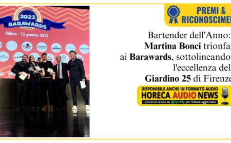 Barawards 2023: Martina Bonci è "Bartender dell'Anno"