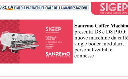 Sanremo Coffee Machines a Sigep 2024 con D8