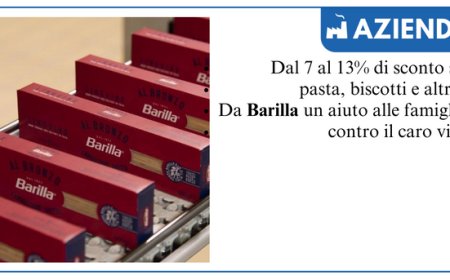 Barilla a sostegno degli italiani: da febbraio calano i prezzi di pasta, biscotti e merendine