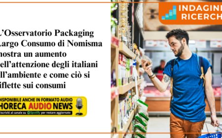 Italiani sempre più attenti all'ambiente: i risultati dell'Osservatorio Packaging Largo Consumo di Nomisma