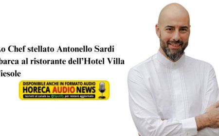 Lo Chef Antonello Sardi porta la sua arte in cucina all'Hotel Villa Fiesole