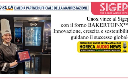 Assegnato al forno BAKERTOP-X™ di Unox il Premio Innovazione di Sigep