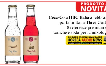 Coca-Cola HBC Italia distribuirà in Italia il marchio Three Cents