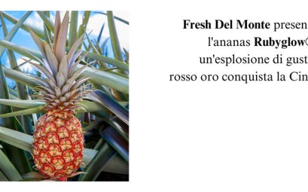 Fresh Del Monte presenta il nuovo ananas con buccia rossa Rubyglow®