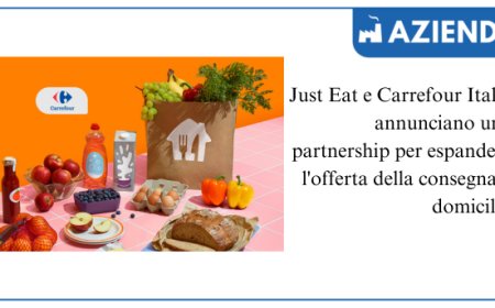 Partnership Just Eat e Carrefour Italia per la consegna della spesa a domicilio