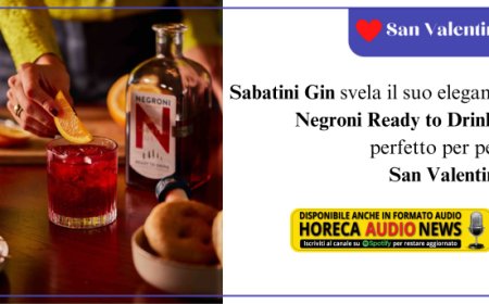 Sabatini Gin celebra San Valentino con il suo nuovo Negroni ready to drink